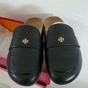 Tory Burch Everly Cork Leather Mule Shoes